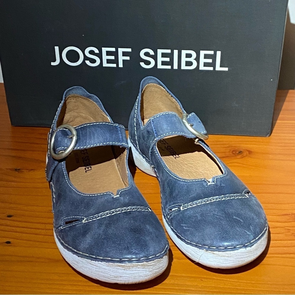Josef Seibel Fergey 80 ocean (blue) Maryjane premium leather size 37 / 6